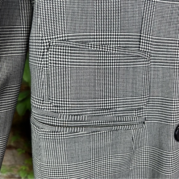 DKNY Plaid Houndstooth Asymmetric Blazer, 10 - Picture 7 of 13